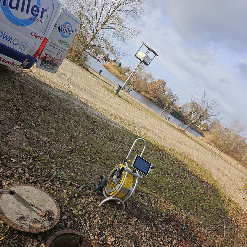 Vorbereitende Maßnahmen zu weiteren Sanierung , Schacht setzen
